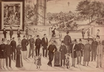 フランクJラムジのトレードカード、ドレーパーとテーラー、1881年 作： American School